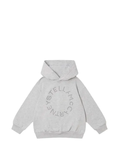 Stella McCartney Kids logo-embroidered hoodie