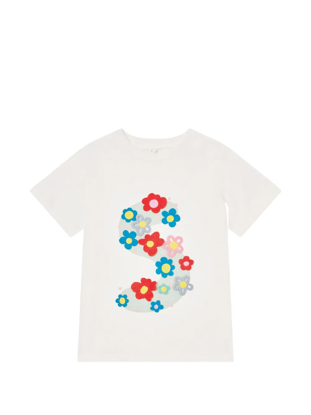 Stella McCartney Kids Floral S T-shirt - Bianco
