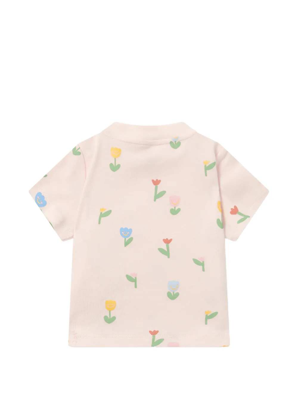 Stella McCartney Kids T-shirt met bloemenprint Roze