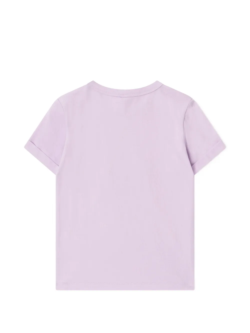 Stella McCartney Kids T-shirt met ster-print en franje-detail Paars