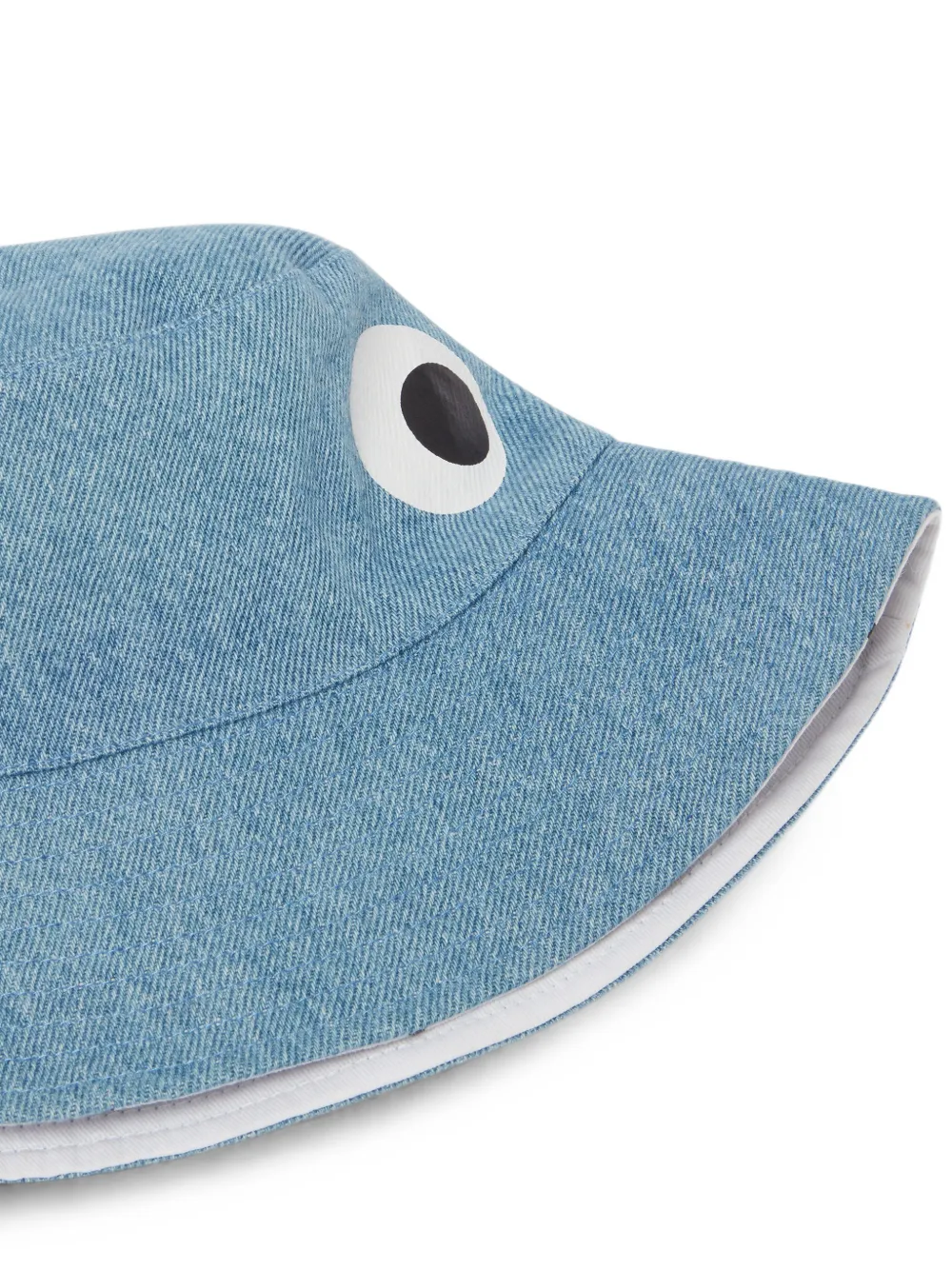 Stella McCartney Kids Denim vissershoed met oog-patch Blauw