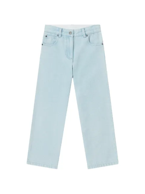 Stella McCartney Kids embroidered-motif straight-leg jeans