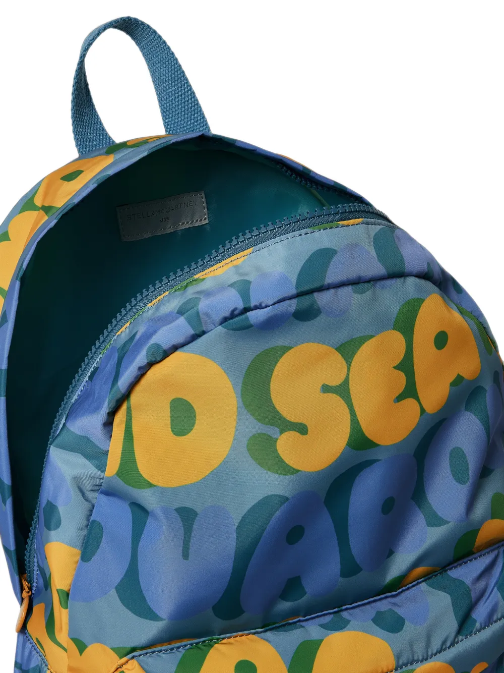 Stella McCartney Kids Rugzak met logoprint Blauw