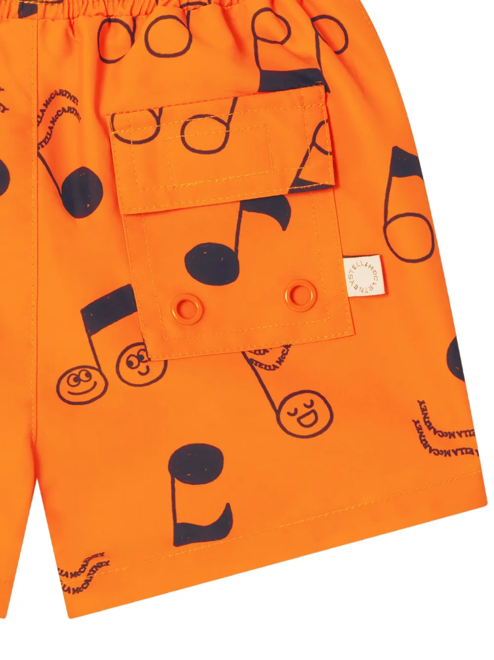 Stella McCartney Kids Zwembroek met print Oranje