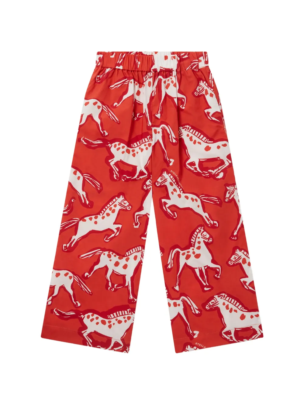 Stella McCartney Kids horse-print trousers - Rosso