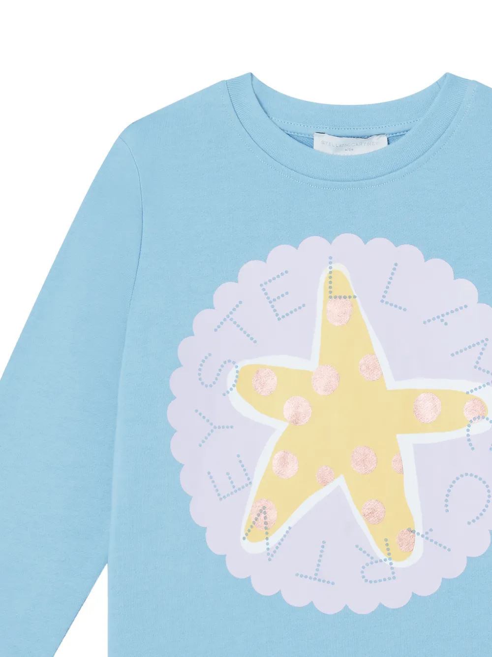 Stella McCartney Kids Sweater met print Blauw