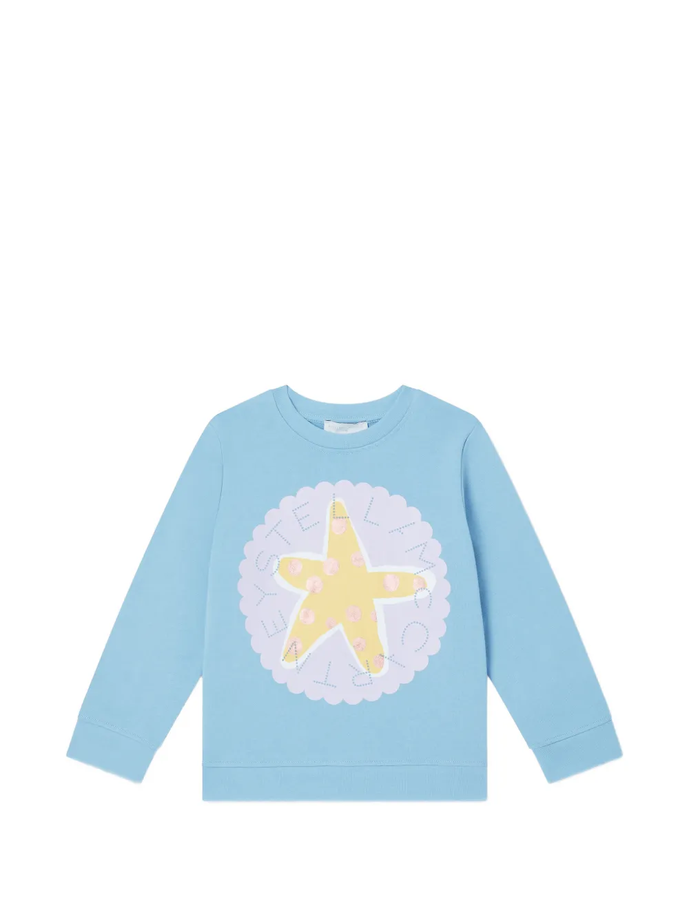Stella McCartney Kids starfish-print sweatshirt - Blu