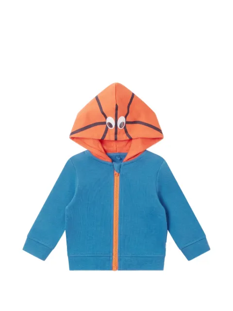 Stella McCartney Kids basketball-print zip-up hoodie