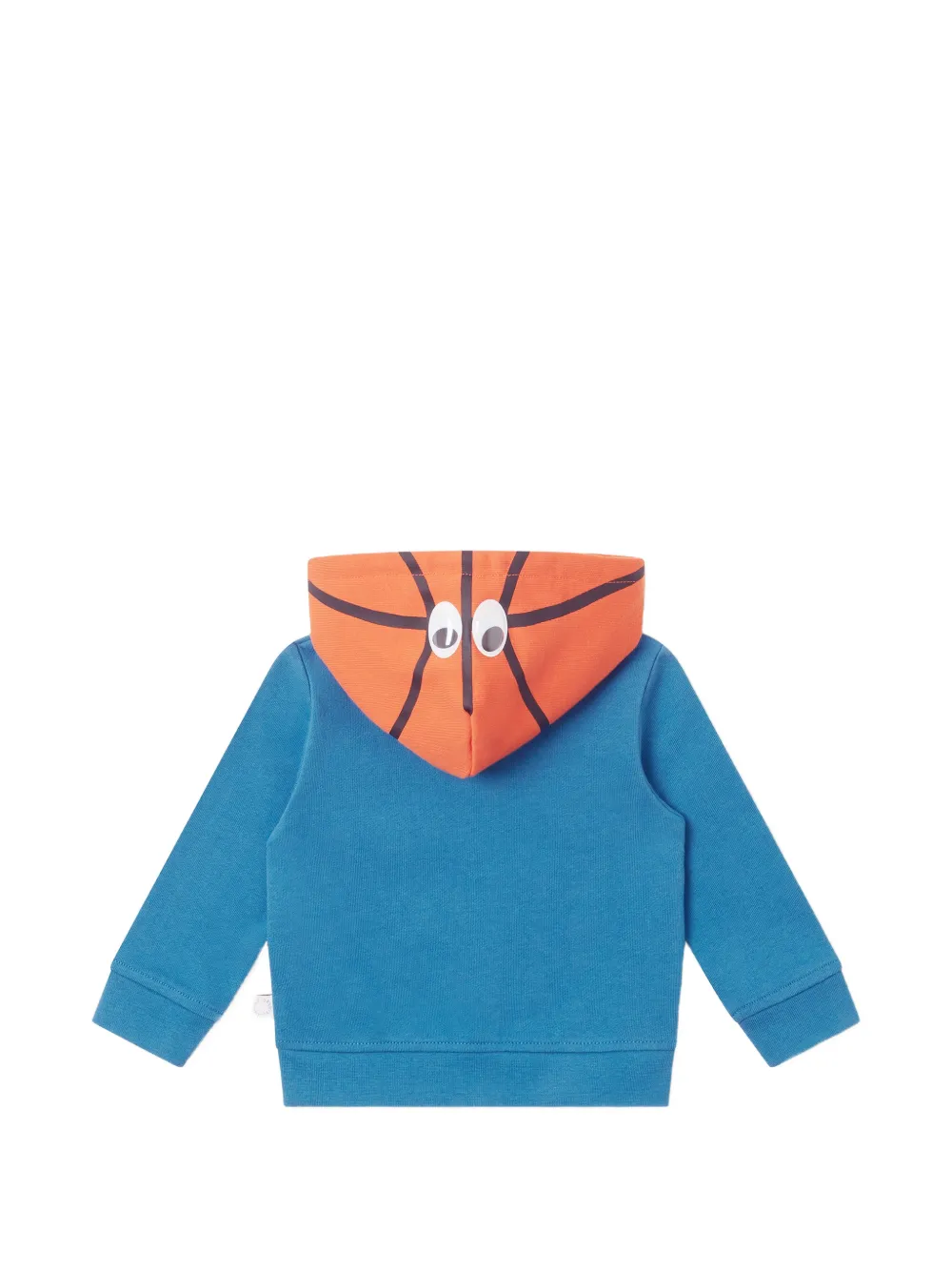 Stella McCartney Kids Hoodie met basketbal-print en rits Blauw