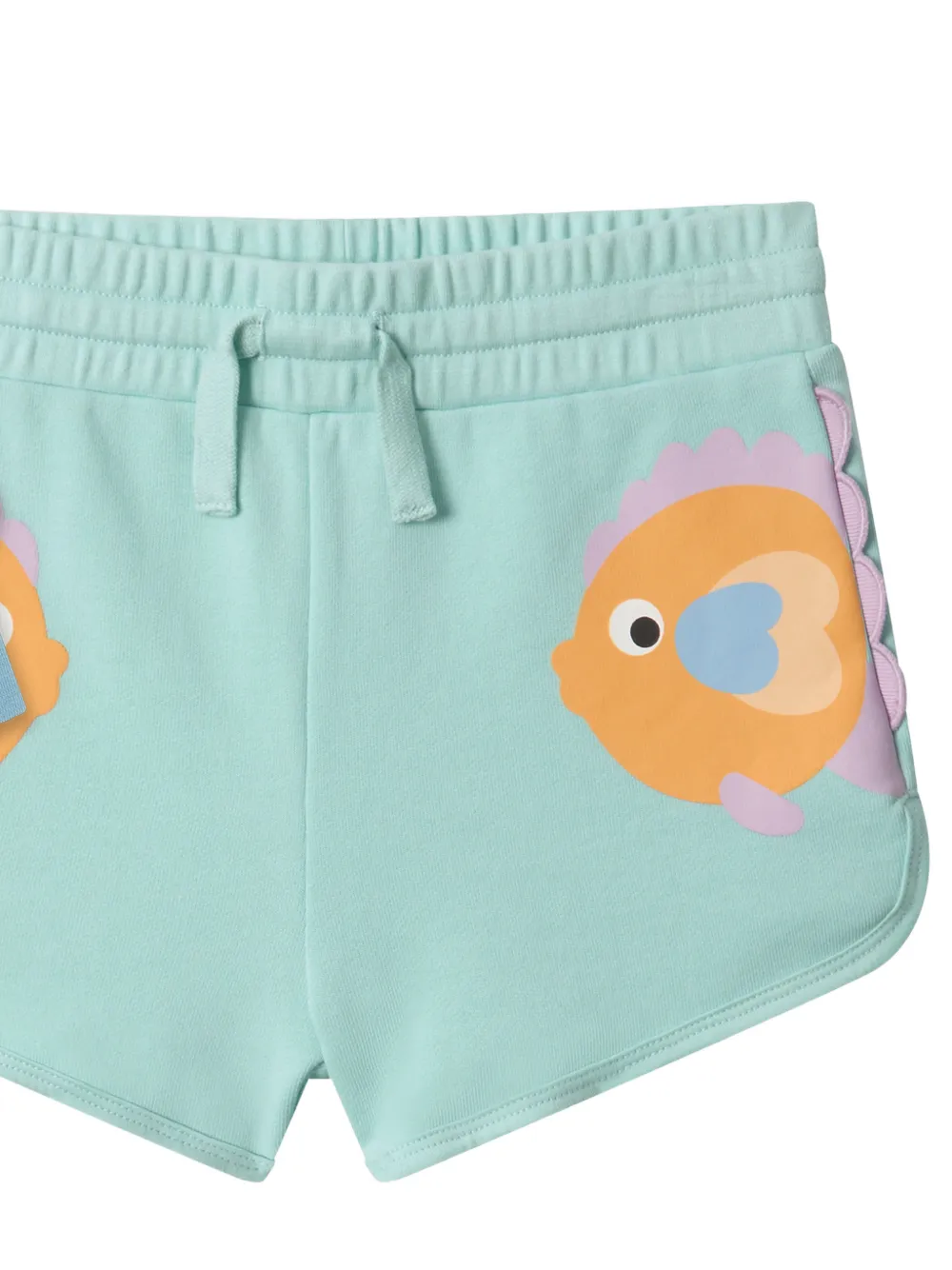 Stella McCartney Kids Trainingspak met gewelfde afwerking en vis-print Blauw