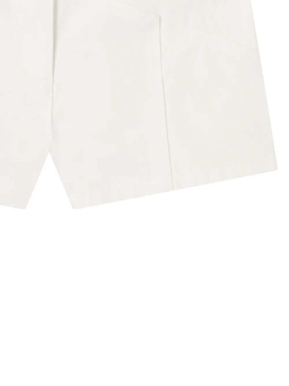 Stella McCartney Kids Denim shorts met ster-patch Wit