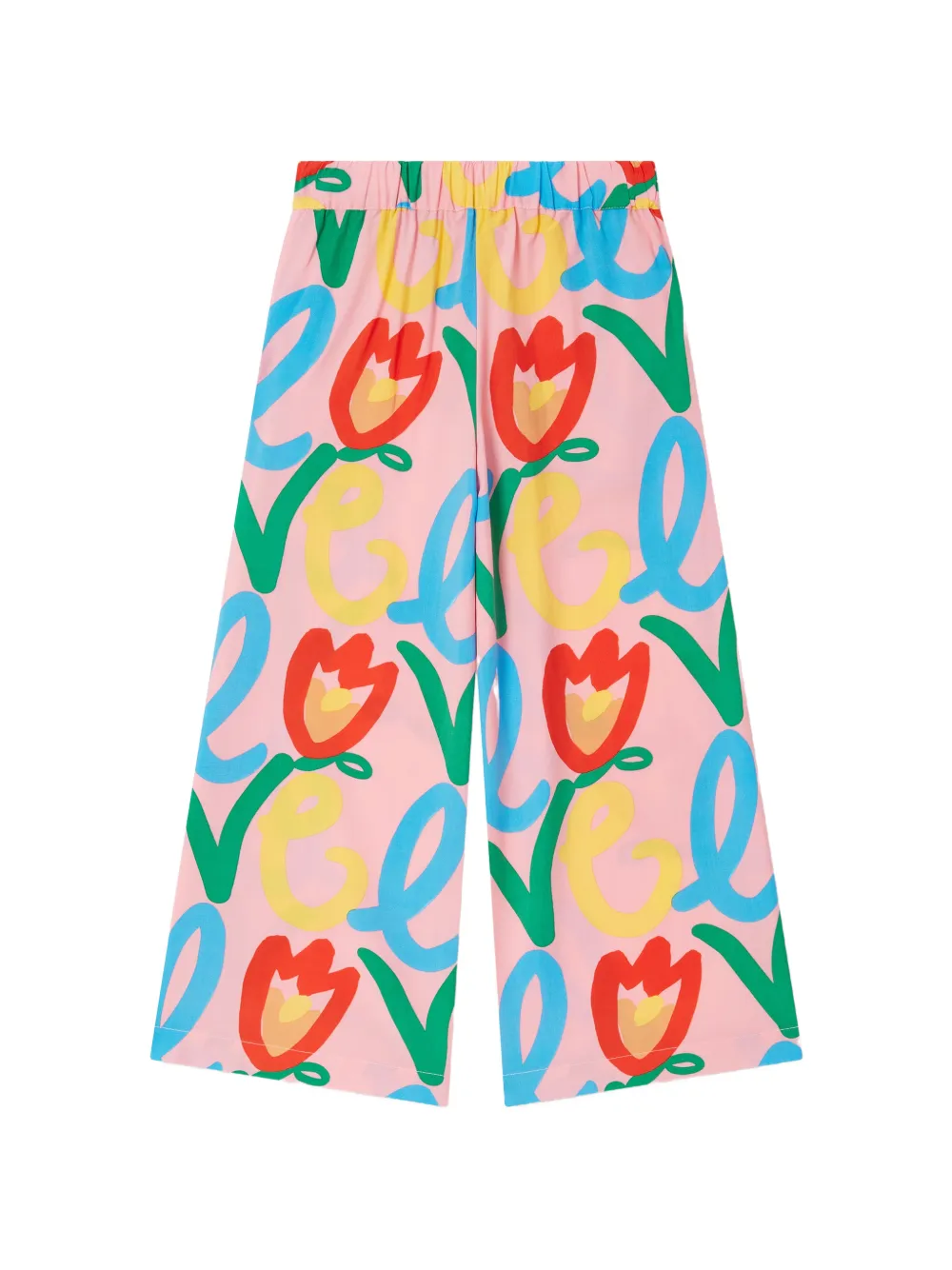 Stella McCartney Kids Broek met wijde pijpen Roze