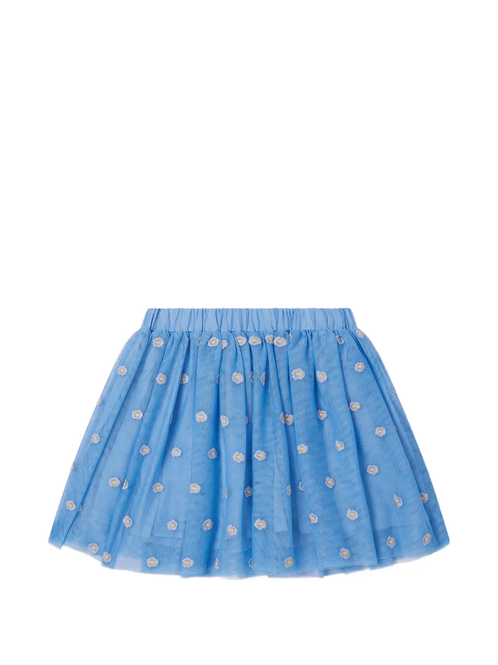 Stella McCartney Kids embroidered tulle skirt - Blu