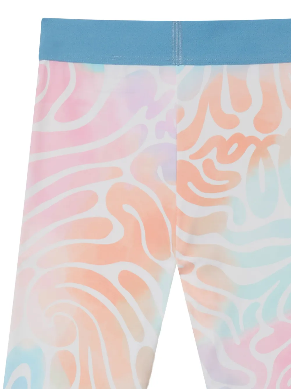 Stella McCartney Kids Legging met abstracte print Blauw