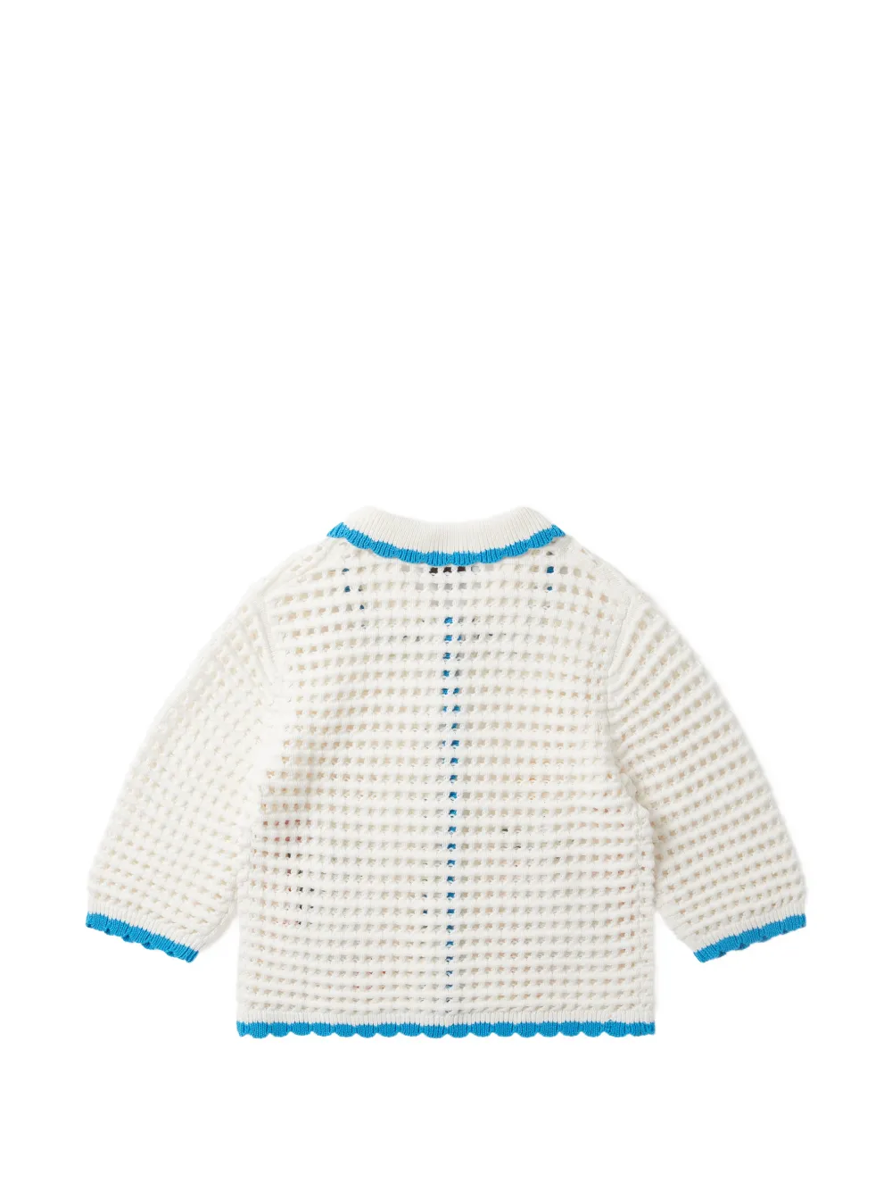 Stella McCartney Kids Gehaakt vest met bloemen-patch Wit