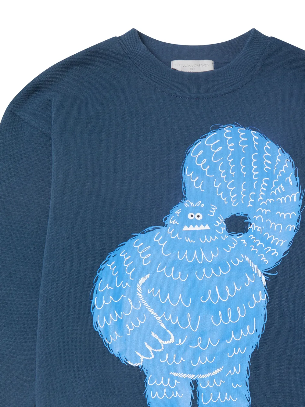 Stella McCartney Kids Trui met monsterprint Blauw