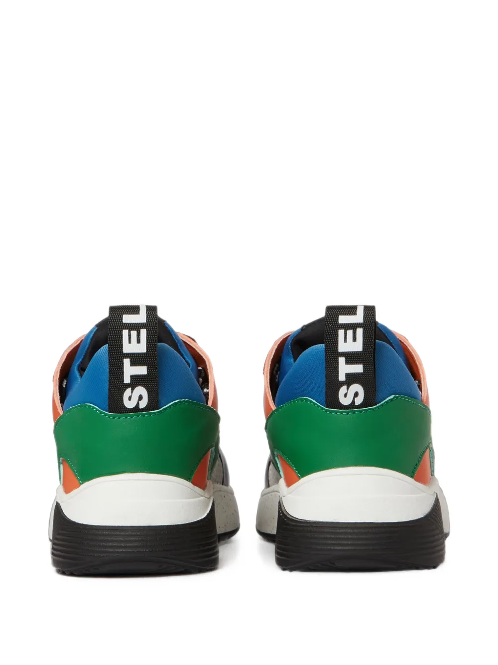 Stella McCartney Kids panelled colour-block sneakers Groen