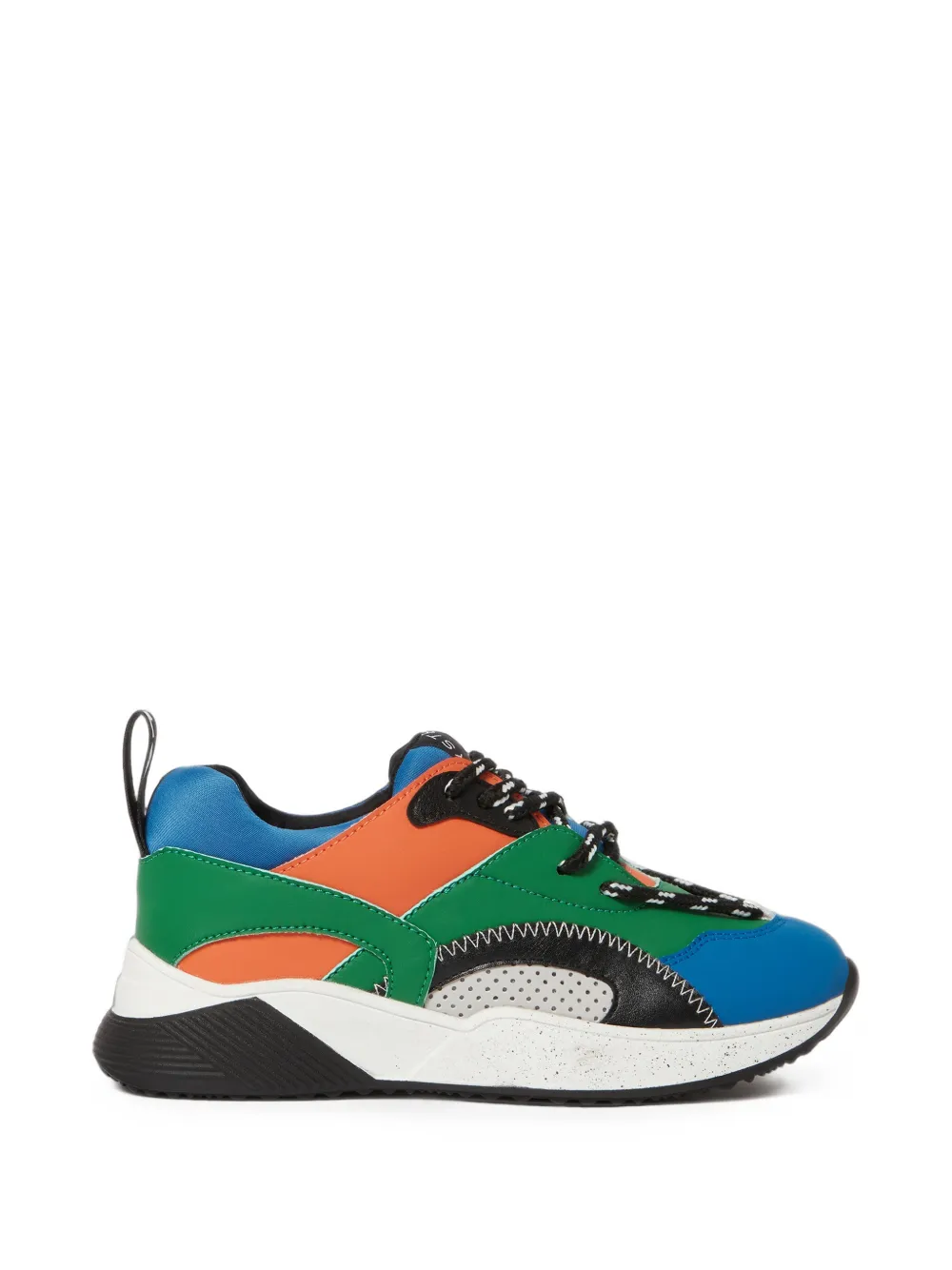 Stella McCartney Kids panelled colour-block sneakers Groen