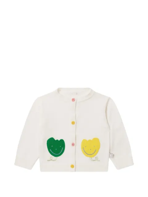 Stella McCartney Kids flower-patch knit cardigan