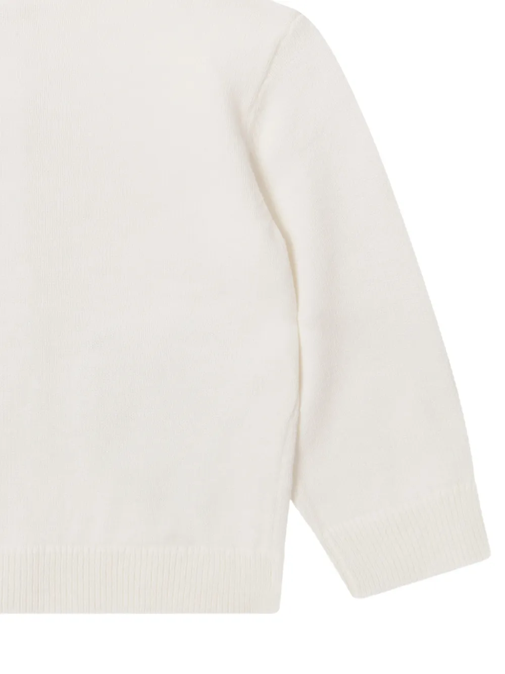 Stella McCartney Kids Gebreid vest met bloemen-patch Wit