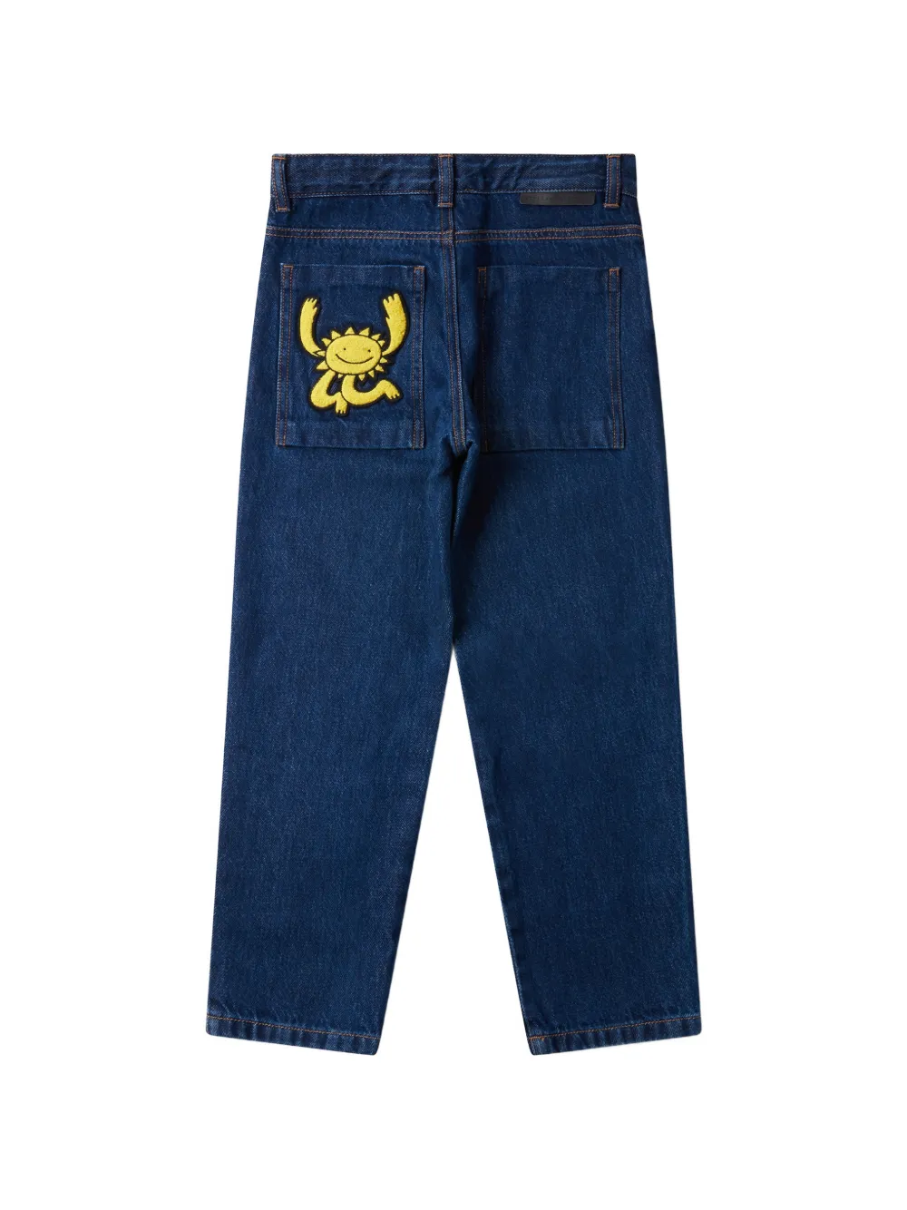 Stella McCartney Kids Jeans met grafische patch Blauw