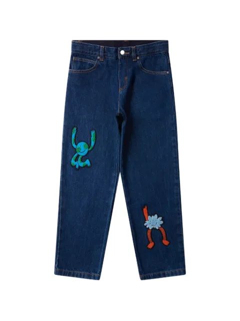 Stella McCartney Kids jeans med grafisk mærke
