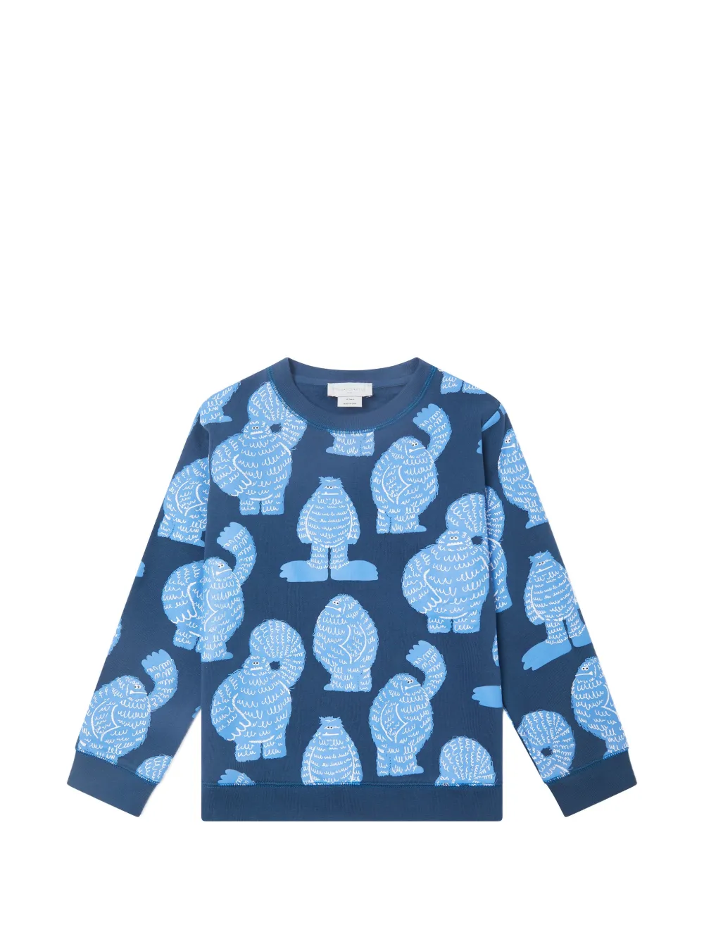 Stella McCartney Kids monster-print long-sleeve sweatshirt - Blu