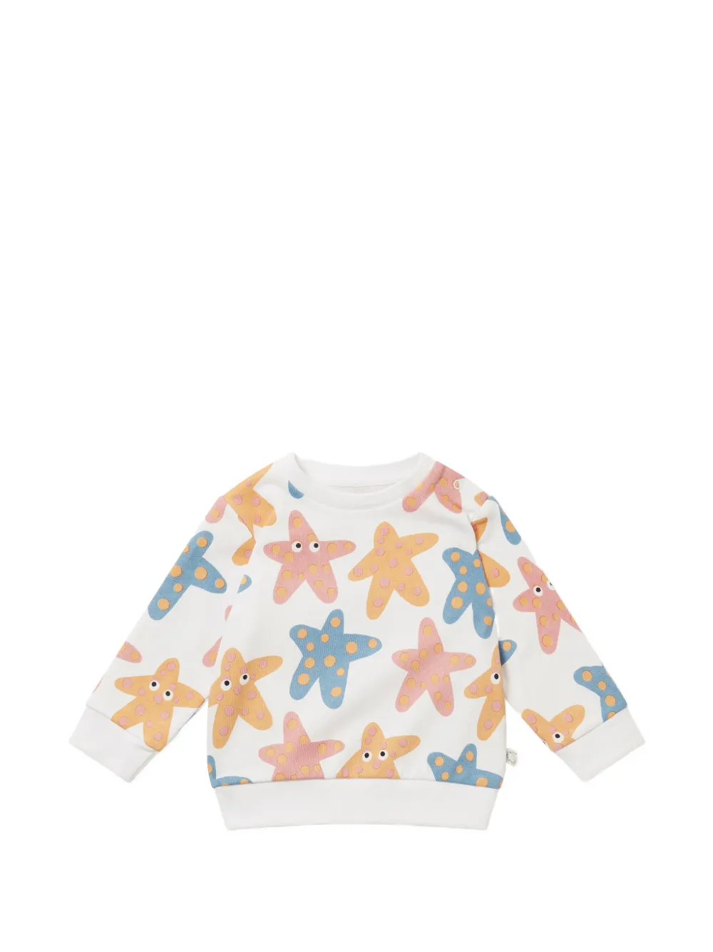 Stella McCartney Kids starfish-print sweatshirt - Bianco
