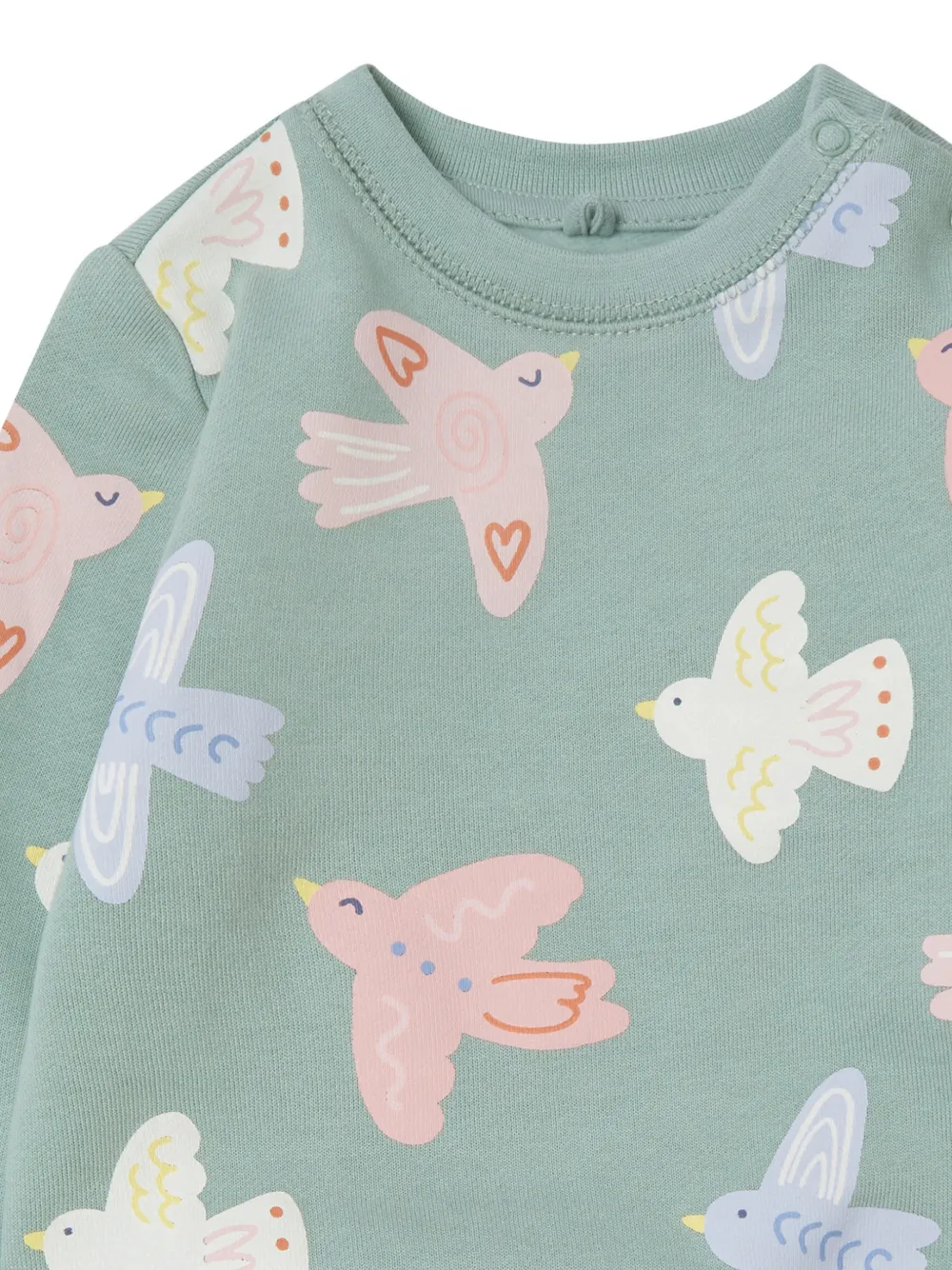 Stella McCartney Kids Sweater met Dove-print Groen