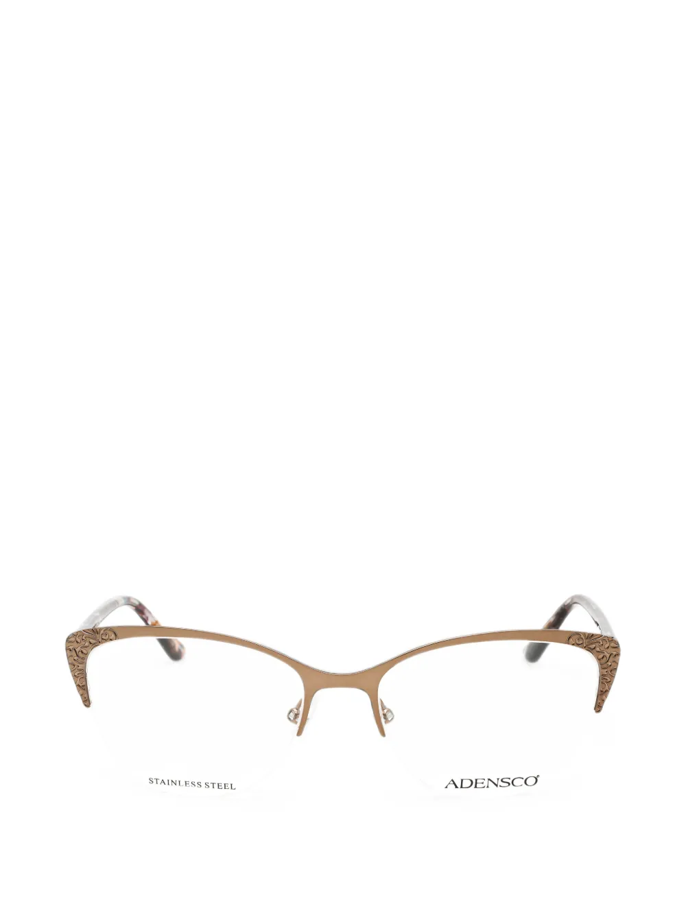 Adensco engraved cat-eye frame glasses