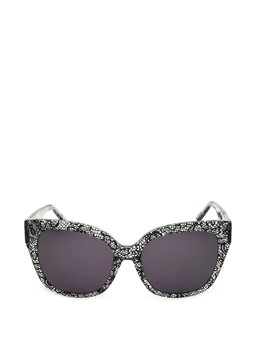 Bebe lace-print square-frame sunglasses
