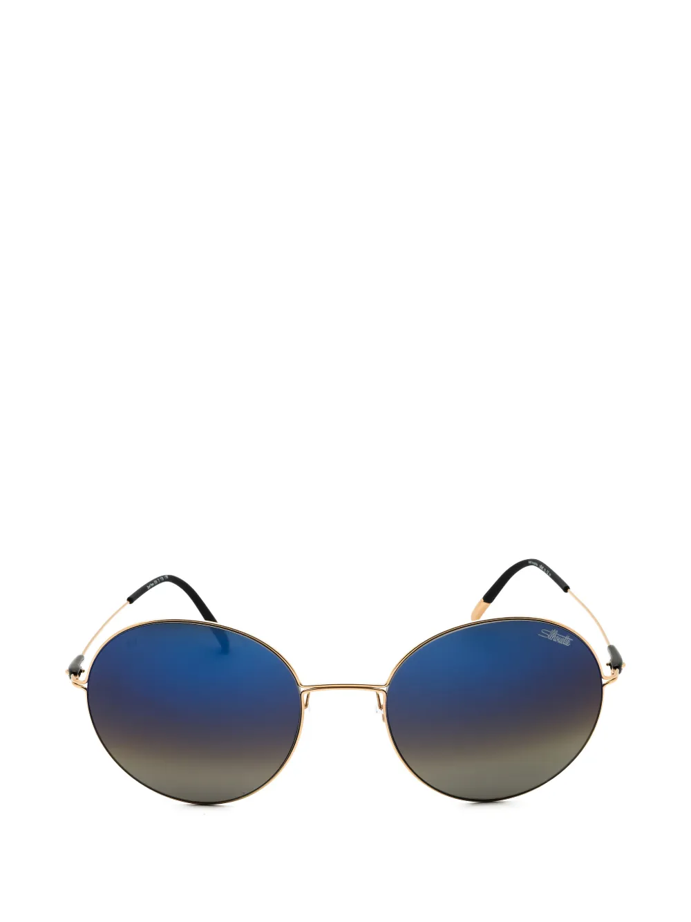 Silhouette Sant Pere Round-frame Sunglasses In Gold