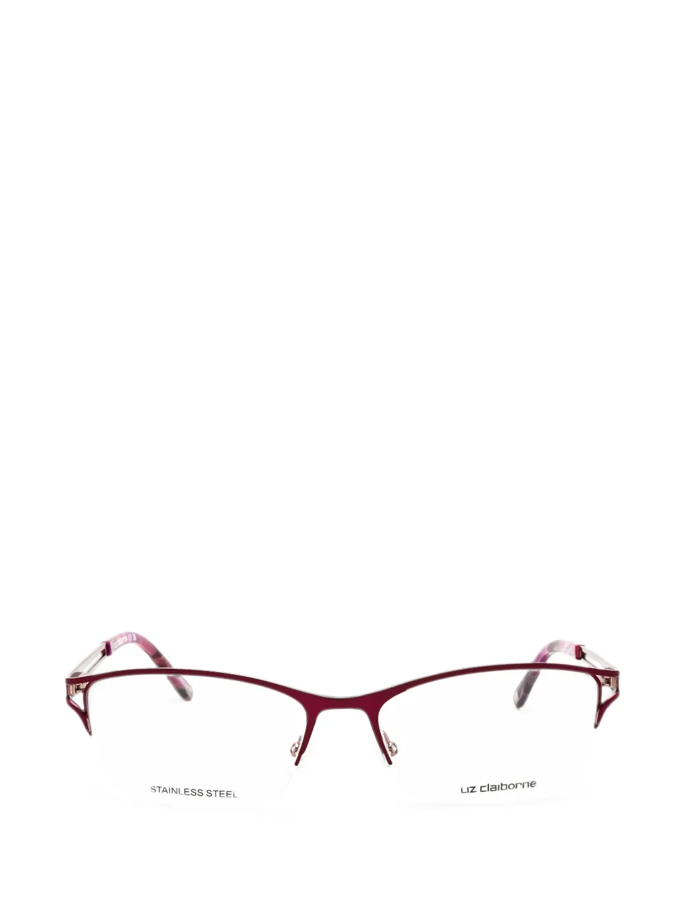 Liz Claiborne cat-eye half-rim glasses