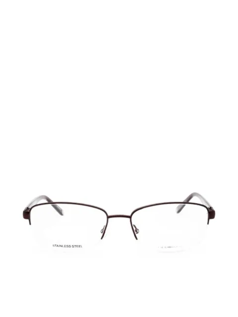 Liz Claiborne half-rim rectangle-frame glasses