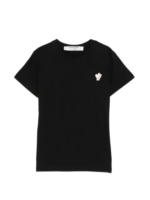 Kimhekim mini-heart patched T-shirt