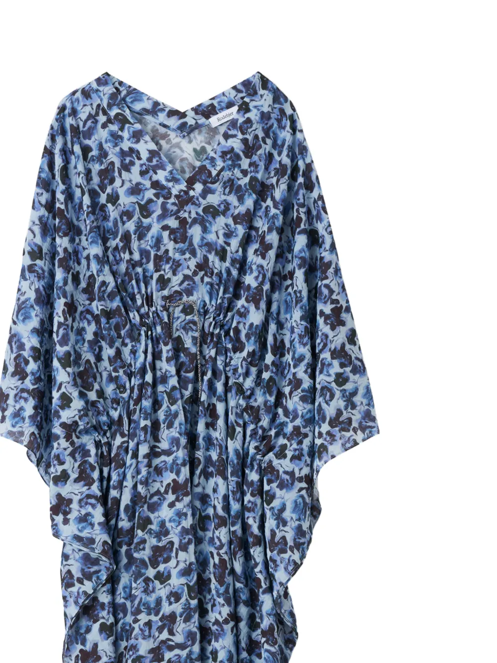 Rodebjer Viva jurk met bloemenprint Blauw