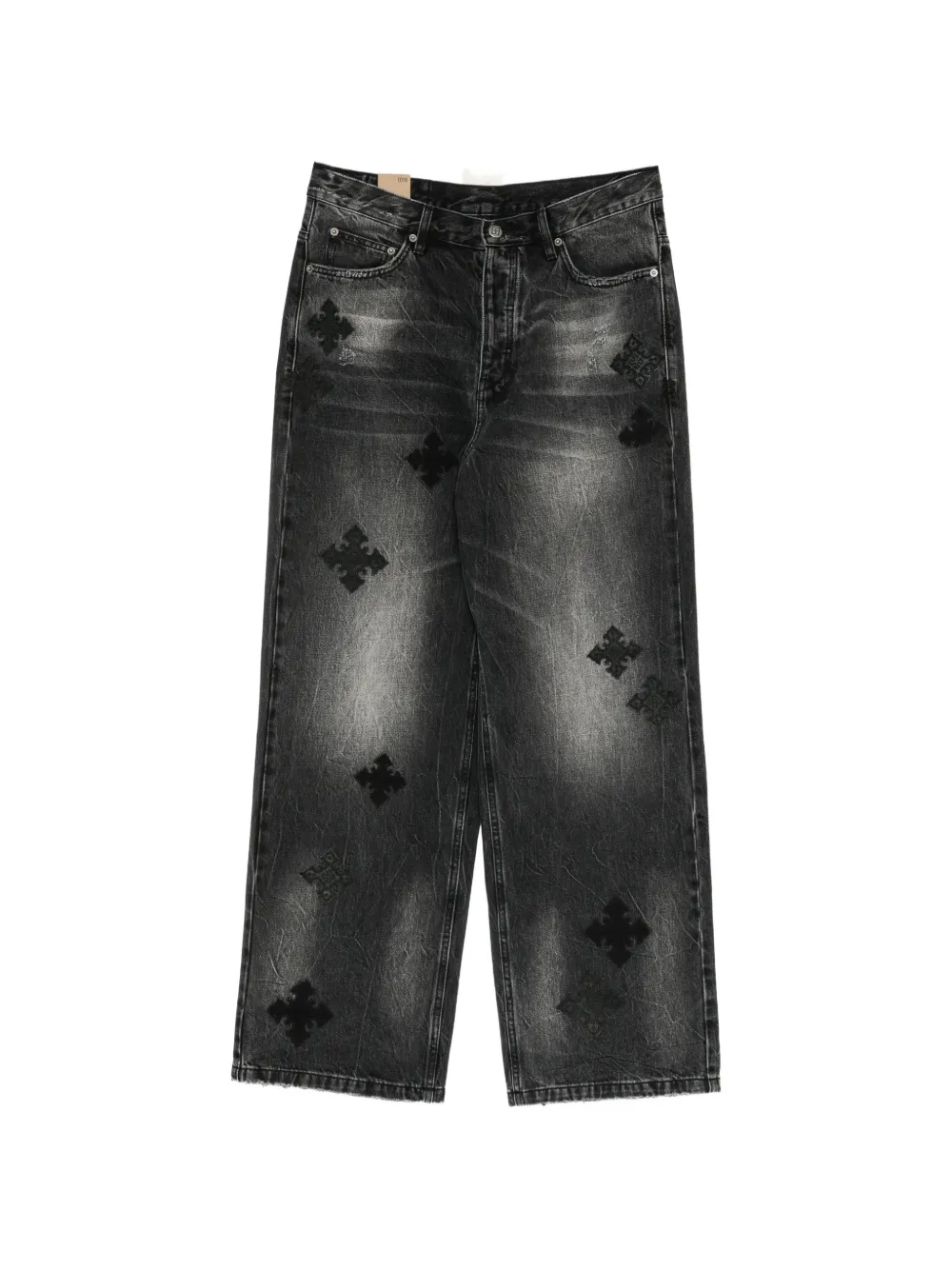 Ksubi Maxx Blakk Metal Kraftwerk wide-leg jeans