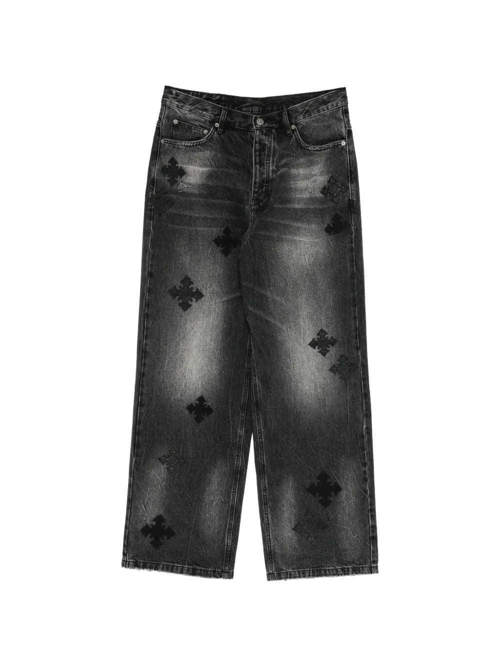Ksubi Maxx Blakk Metal Kraftwerk wide-leg jeans - Nero