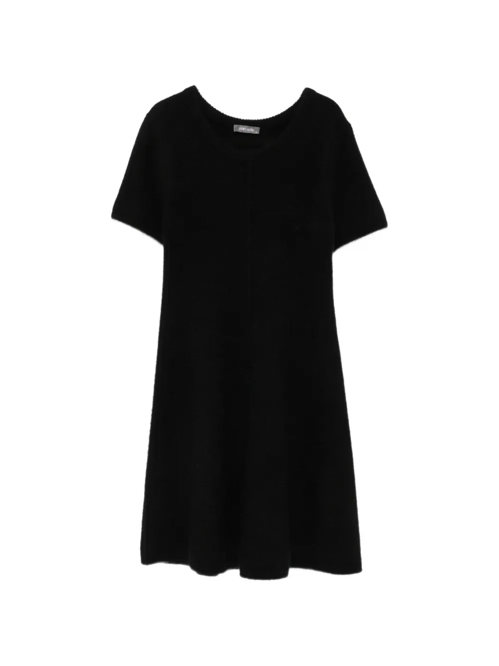 Philo-Sofie short-sleeve knitted midi dress - Nero