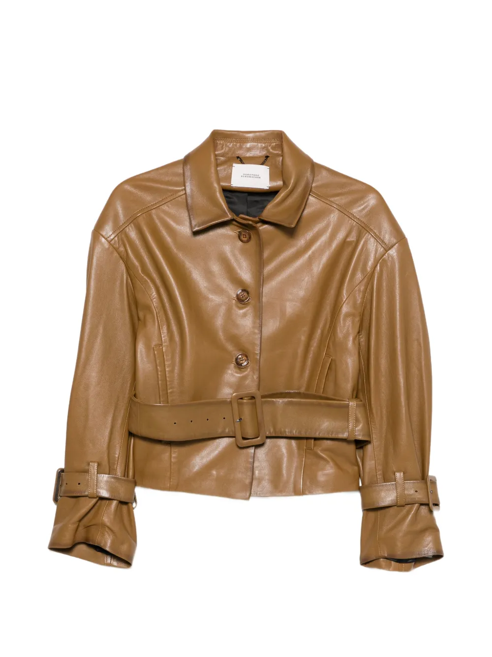 Dorothee Schumacher belted buckled-cuff jacket