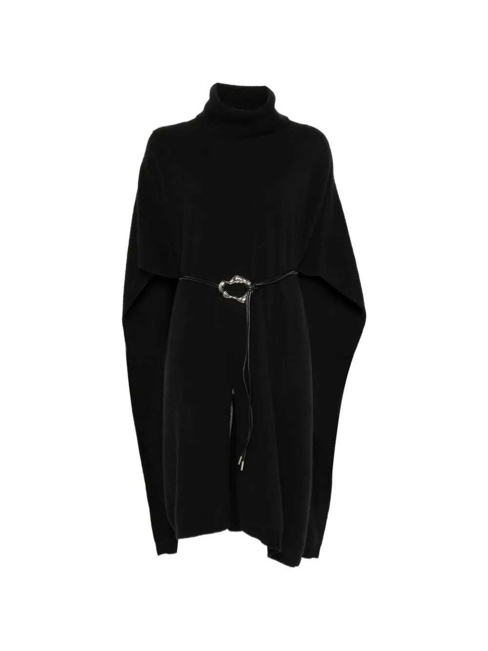Philo-Sofie belted high-neck cape