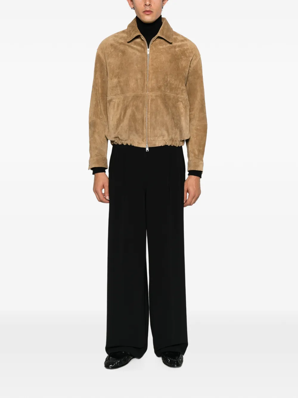 Arma Maddox suède jack met rits Beige