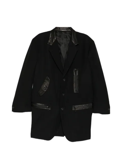 Yohji Yamamoto габардиновый пиджак Army со вставками