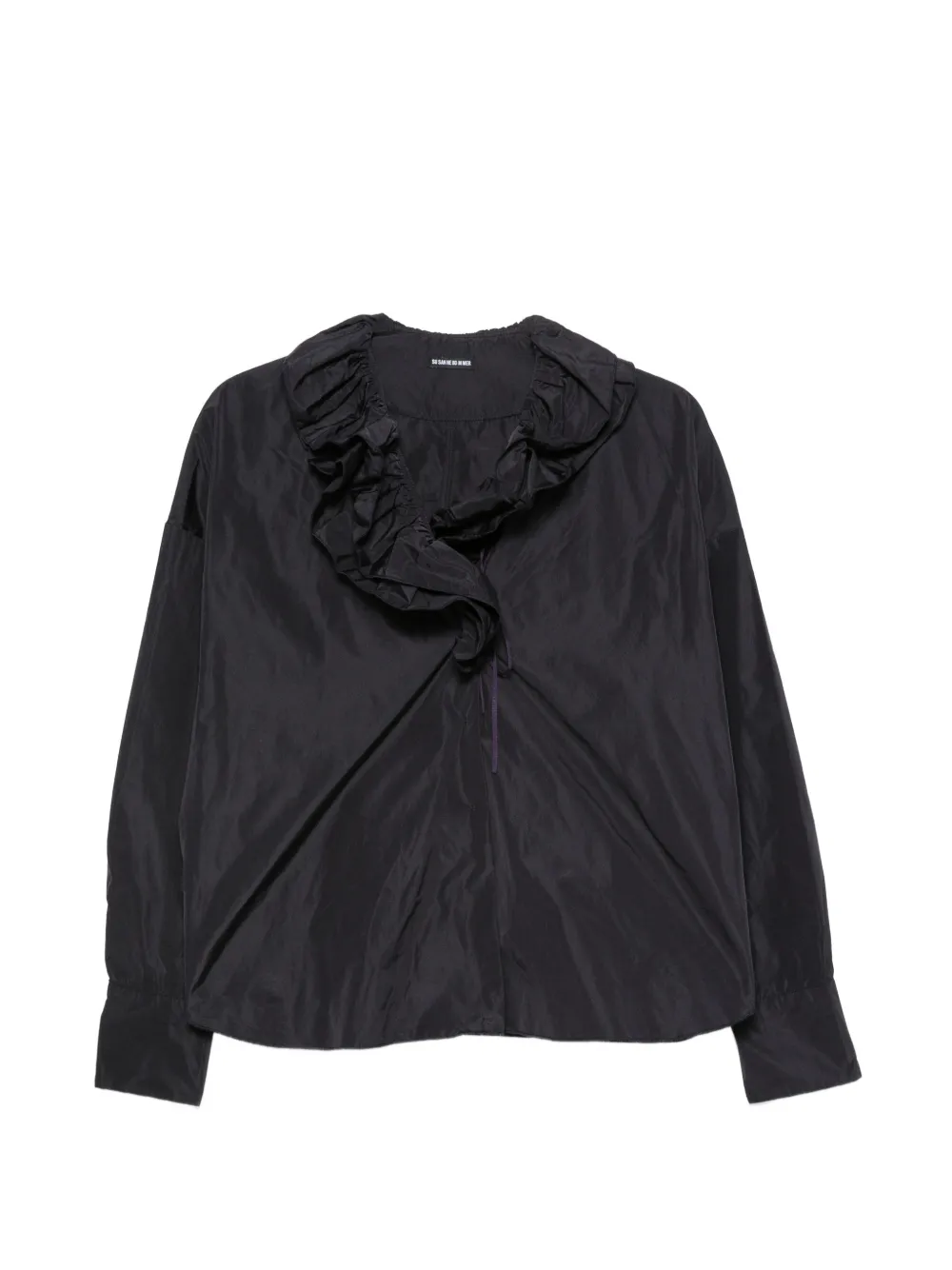 SUSANNE BOMMER ruffle-collar long-sleeve blouse