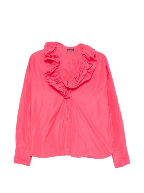 SUSANNE BOMMER blusa con moño y volantes