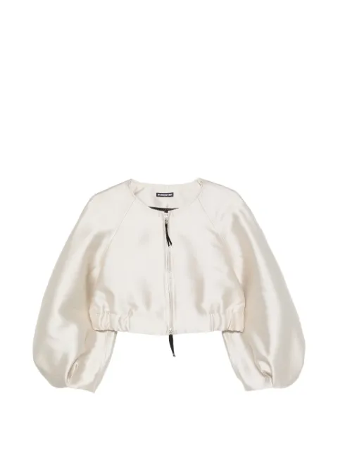SUSANNE BOMMER cropped balloon-sleeve jacket