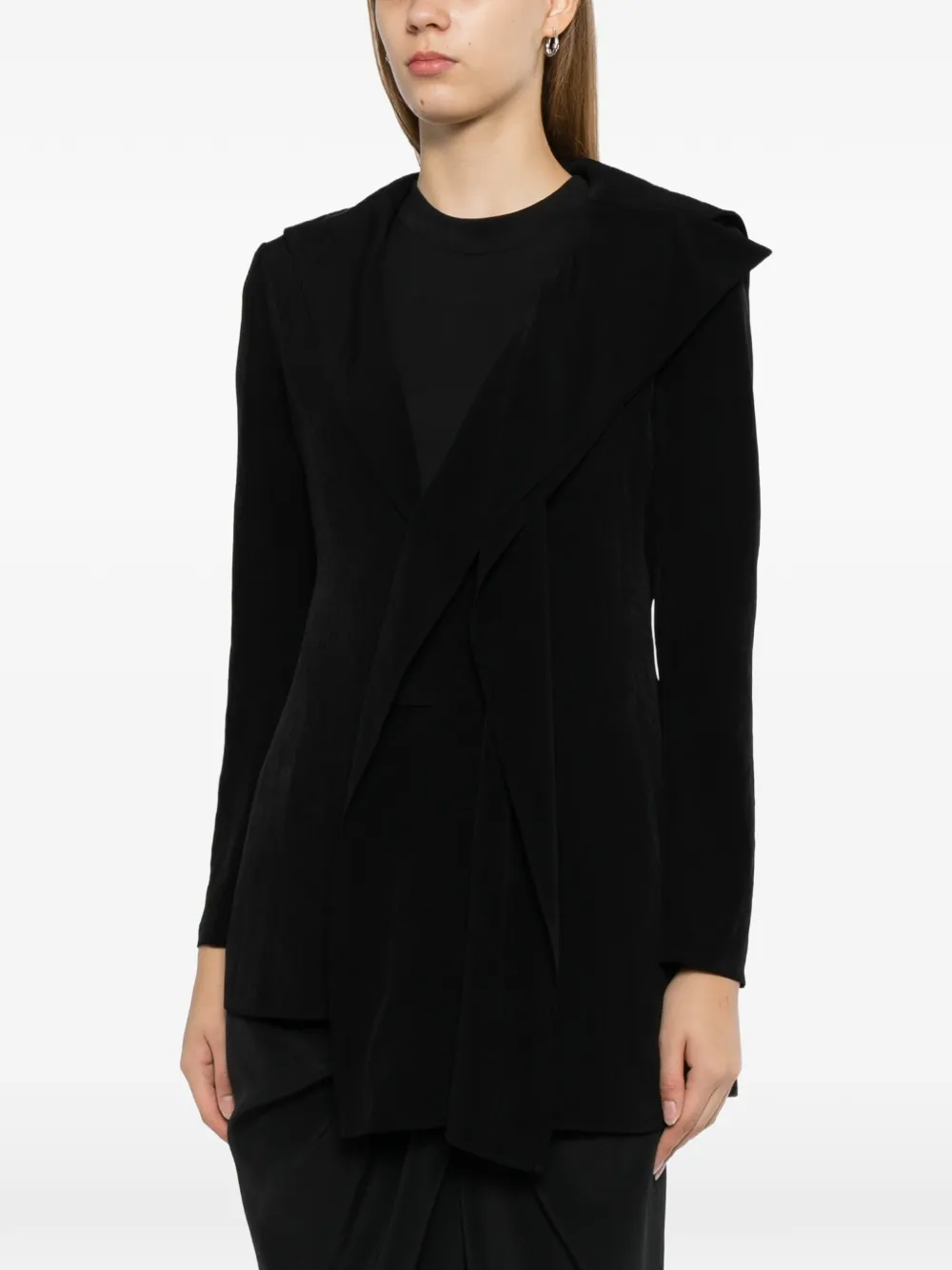 Yohji Yamamoto Asymmetrisch jack Zwart