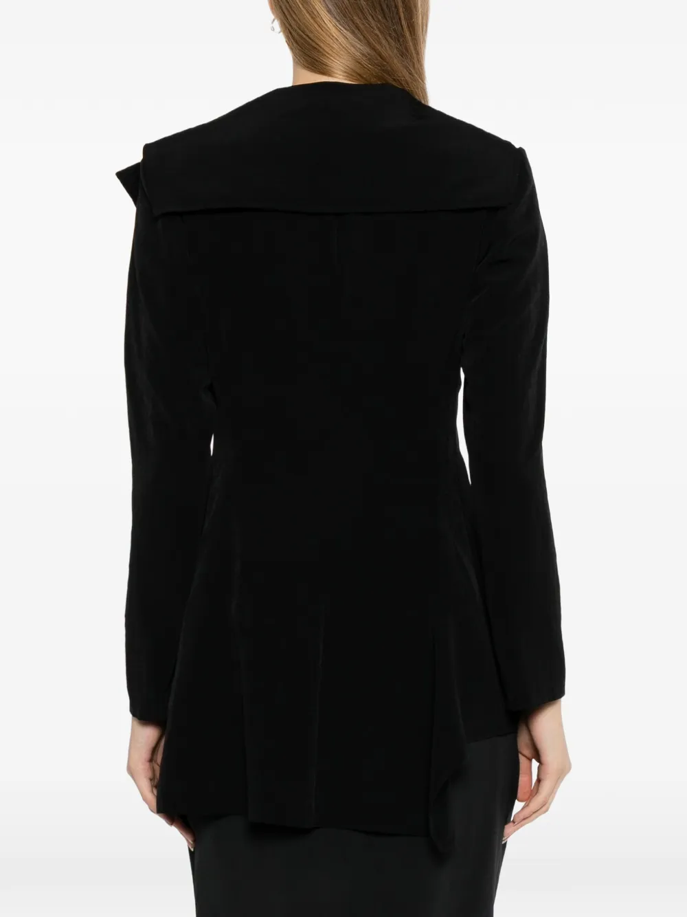 Yohji Yamamoto Asymmetrisch jack Zwart