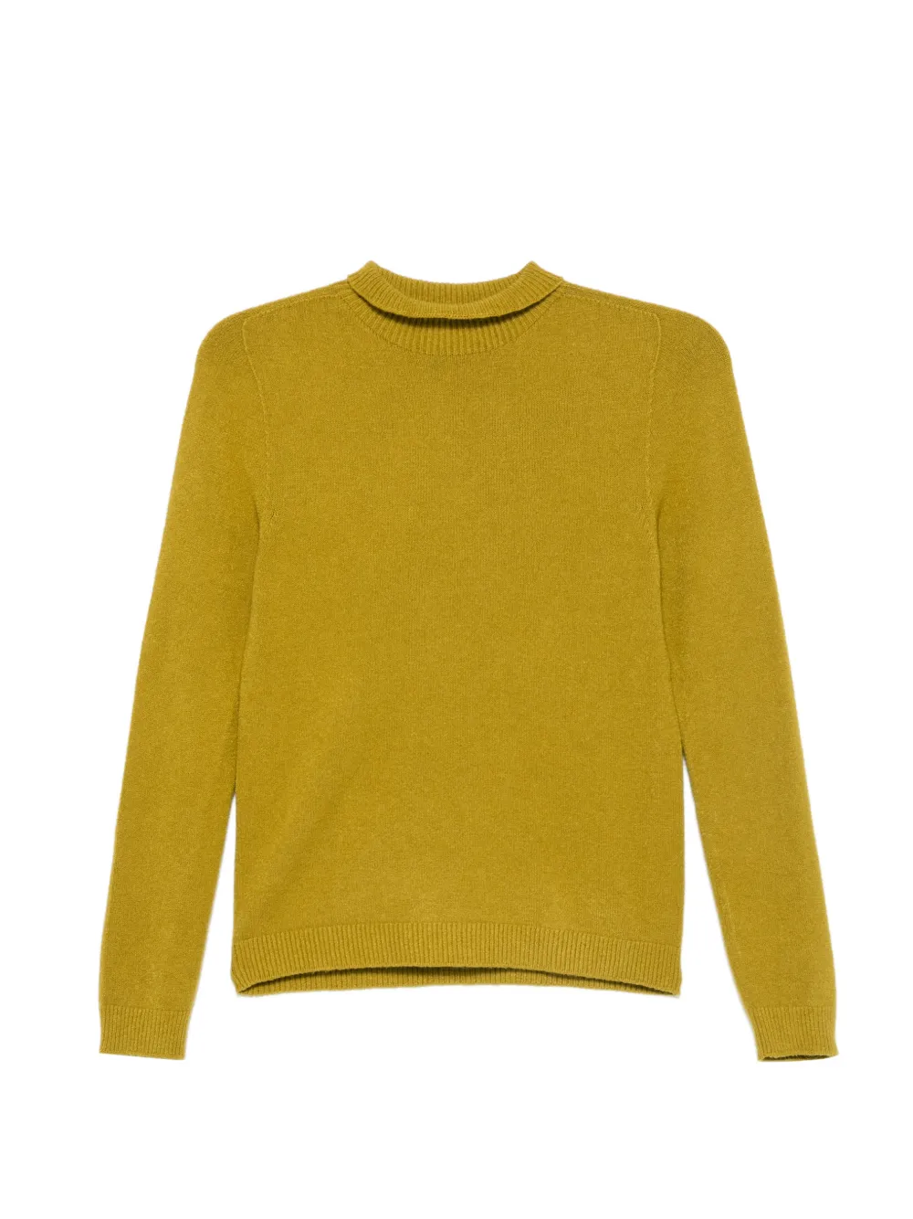 AROVESCIO ribbed-trim mock-neck sweater