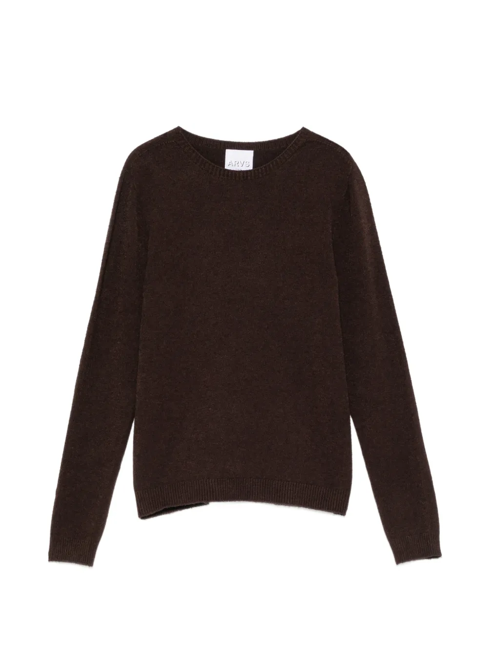AROVESCIO fine-knit crew-neck sweater